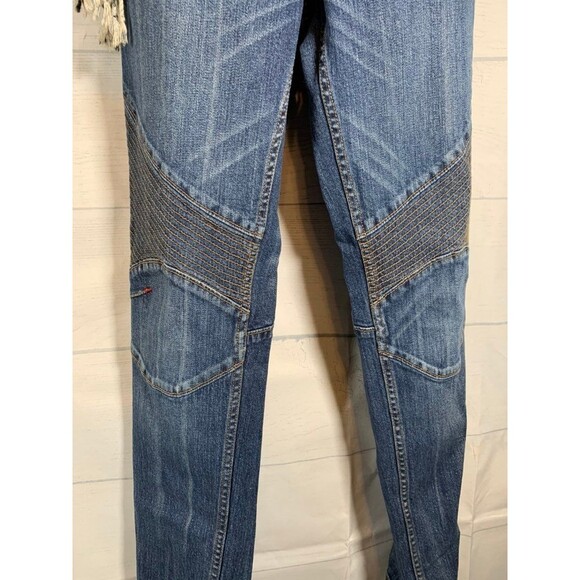 Allen B by Allen Schwartz Retro Jeans – Size 10, Zipper Ankles, Ribbed Legs - Picture 3 of 12